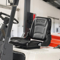 Vevor 310872 Універсальне тракторне сидіння зі штучної шкіри ПВХ та пінополіуретану Сидіння тракторне з регульованою спинкою та