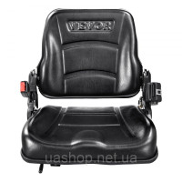 Vevor 310873 Універсальне сидіння для навантажувача, складне сидіння для навантажувача, регульована спинка та ремінь безпеки Vevor 310873 Універсальне сидіння для навантажувача, складне сидіння для навантажувача, регульована спинка та ремінь безпеки