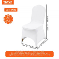 Vevor 311529 30 шт. чохли на стільці з еластичного спандекса для розкладних стільців, універсальний чохол на стілець, знімні