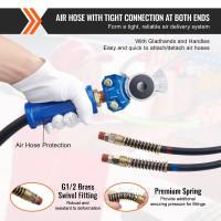 Vevor 310894 12FT 3-in-1 Air Line Kit Semi Truck 2 Glad Hands Hands