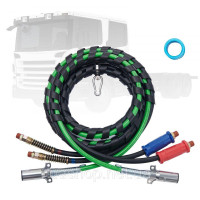 Vevor 310895 15 футів Air Line Kit Semi Truck 3 в 1 повітряні шланги 7-контактний роз'єм
