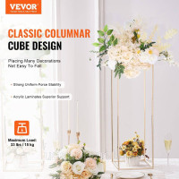 Vevor 311588 набір з 2 квіткових табуретів квадратний 28x28x80см квіткова підставка залізна тумбочка сучасна квіткова колона Vevor 311588 набір з 2 квіткових табуретів квадратний 28x28x80см квіткова підставка залізна тумбочка сучасна квіткова колона