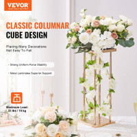 Vevor 311591 набір з 4 квіткових табуретів квадратний 20x20x60см квіткова підставка залізна тумбочка сучасна квіткова колона