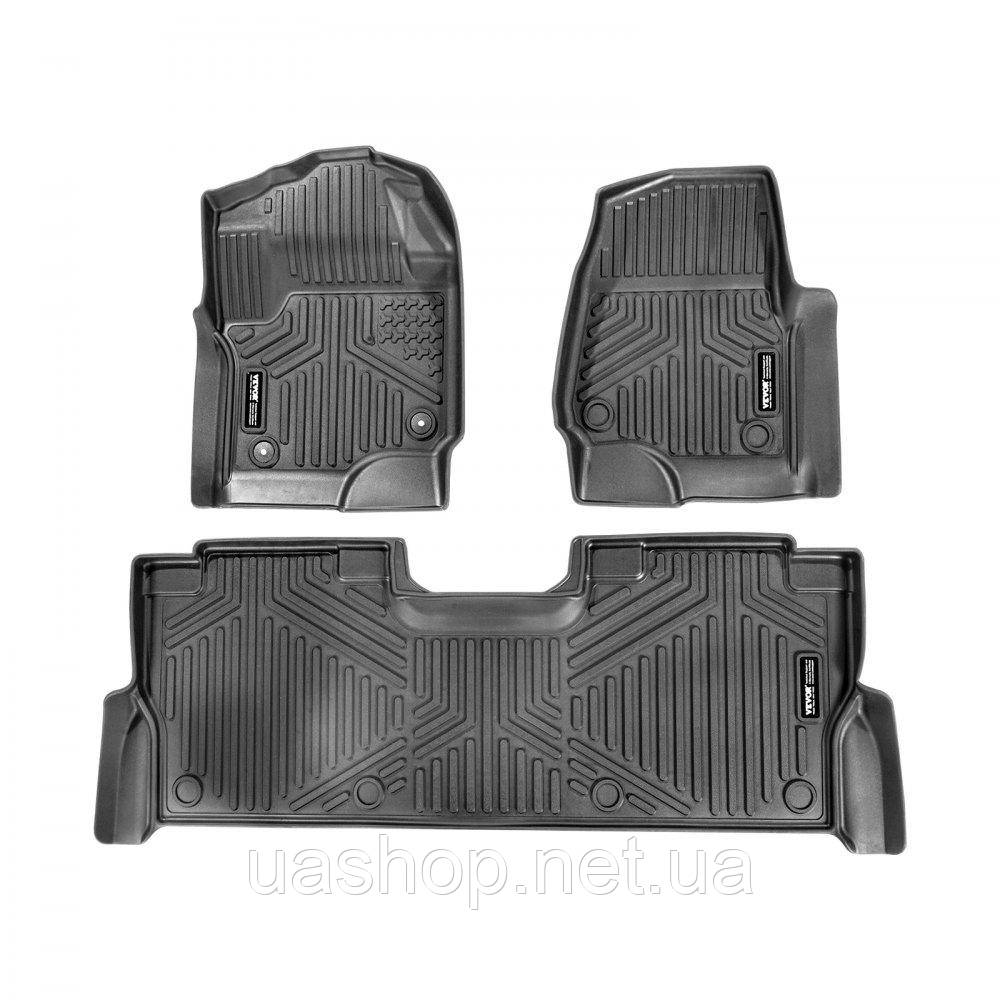 Vevor 310907 Автомобільні килимки для Ford F-250/F-350/F-450 2017-2022 3 шт. TPE