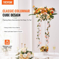 Vevor 311596 набір з 10 квіткових табуретів квадратний 20x20x60см підставка для квітів акриловий приставний столик сучасна Vevor 311596 набір з 10 квіткових табуретів квадратний 20x20x60см підставка для квітів акриловий приставний столик сучасна