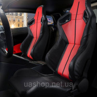 Vevor 310910 Гоночне крісло з регульованою гоночною кабіною з широким кутом нахилу та високоомним пінополіуретаном, 2 частини.
