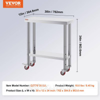 Vevor 311604 Робочий стіл 30 Vevor 311604 Робочий стіл 30