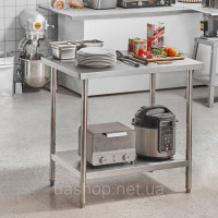 Vevor 311642 Стіл робочо-підготовчий Стіл торговий робочий 610х914х864мм Vevor 311642 Стіл робочо-підготовчий Стіл торговий робочий 610х914х864мм