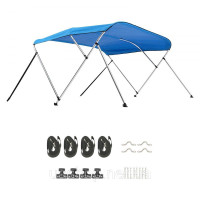Vevor 310959 Тент для човна Bimini Top (3 арки) з поліестеру 600D з каркасом з алюмінієвого сплаву, водонепроникний тент для човна Vevor 310959 Тент для човна Bimini Top (3 арки) з поліестеру 600D з каркасом з алюмінієвого сплаву, водонепроникний тент для човна