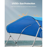 Vevor 310960 Змінний тент для човна Bimini Top від сонця (4 арки) з поліестеру 600D, водонепроникний тент для човна з сумкою для Vevor 310960 Змінний тент для човна Bimini Top від сонця (4 арки) з поліестеру 600D, водонепроникний тент для човна з сумкою для
