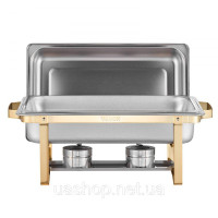 Vevor 311708 Набір посуду Chafing Dish Set Нержавіюча сталь 7,5 л/4 л Фуршет Золоте Весілля