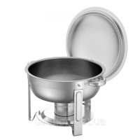 Vevor 311711 Набір посуду Chafing Dish Set, нержавіюча сталь, 4,7 л, 2 предмети, круглий срібний Vevor 311711 Набір посуду Chafing Dish Set, нержавіюча сталь, 4,7 л, 2 предмети, круглий срібний