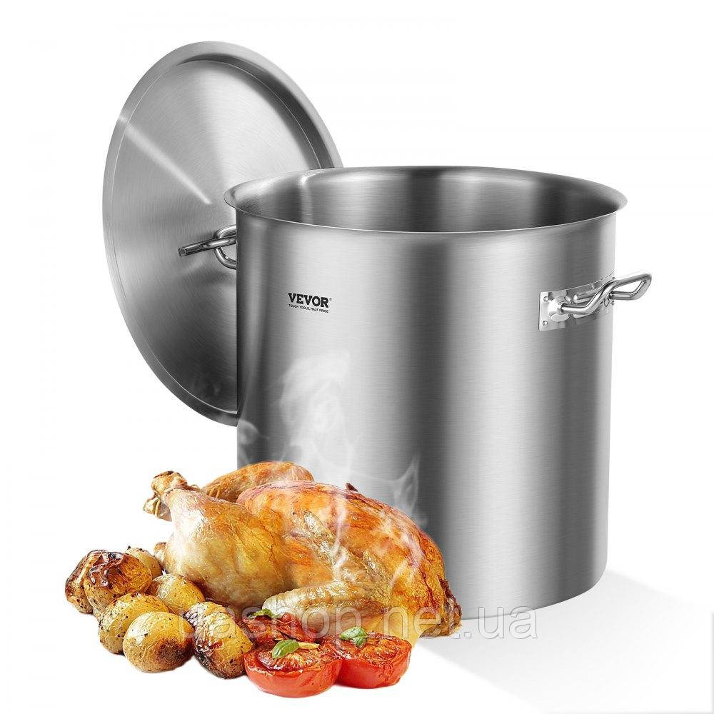 Vevor 311730 Соусник Stockpot 50,1 л з нержавіючої сталі, ручка для кришки для соусу