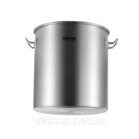 Vevor 311731 Соусник Stockpot 22,7 л з нержавіючої сталі, ручка кришки для соусу Vevor 311731 Соусник Stockpot 22,7 л з нержавіючої сталі, ручка кришки для соусу