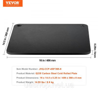 Vevor 311737 Сталева плита для піци, 16 Vevor 311737 Сталева плита для піци, 16