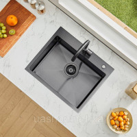 Vevor 311775 Кухонна мийка одна чаша вбудована мийка нержавіюча сталь 55х45х19см мийка Vevor 311775 Кухонна мийка одна чаша вбудована мийка нержавіюча сталь 55х45х19см мийка