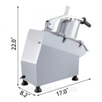 Vevor 312344 BuoQu Vegetable slicer електрична овочерізка 550 Вт з 6 ріжучими дисками ефективна моторна слайсерка для овочів