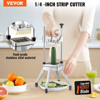 Vevor 312356 Картофелерезка Картофелерезка Картофелерезка 1/4 дюйма, картофелерезка Картофелерезка Овочерізка Комерційний