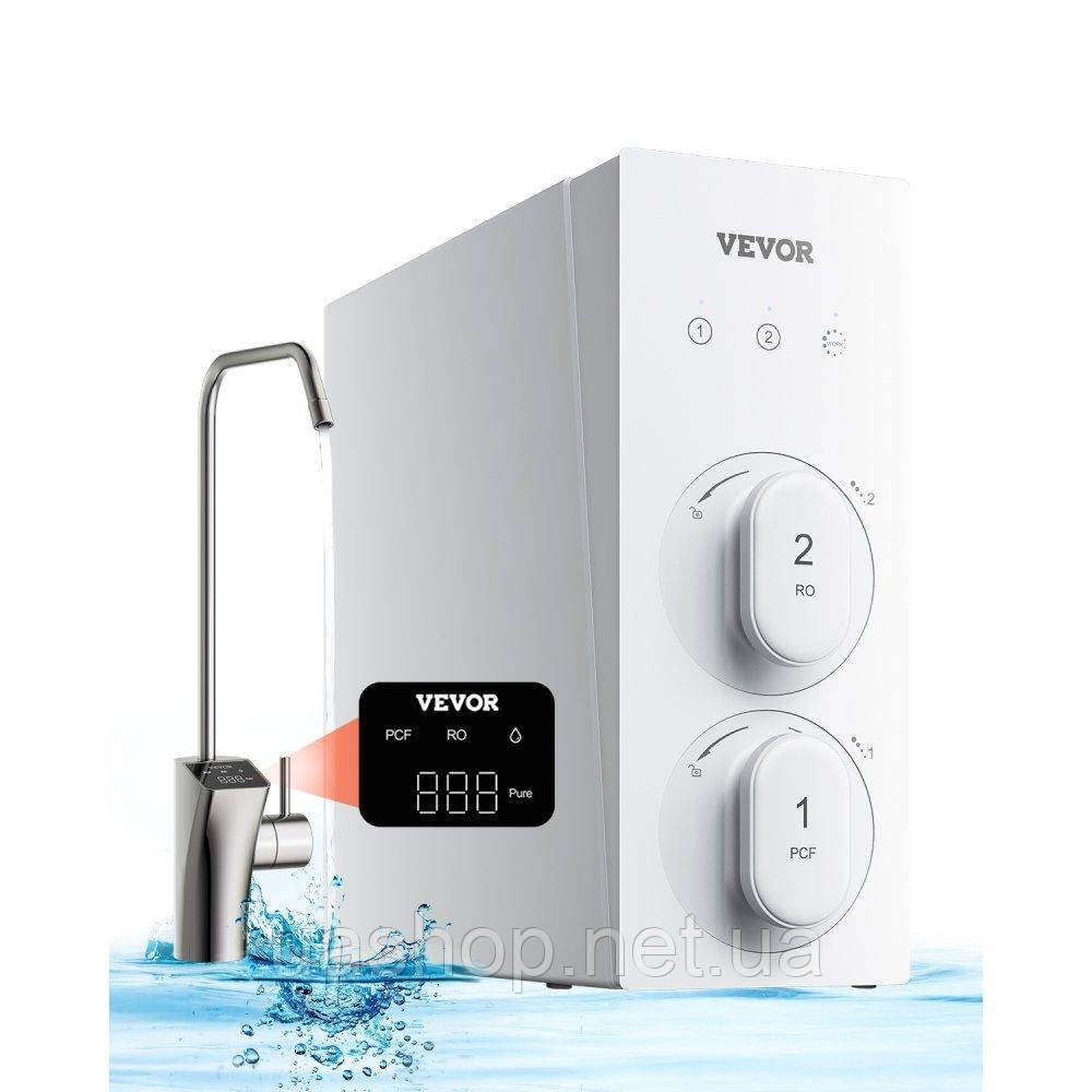 Vevor 311827 Система зворотного осмосу 800 GPD 8-ступінчастий безрезервуарний водонагрівач із фільтром для води зворотного осмосу,