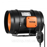 Vevor 311093 Вбудований канальний вентилятор 126 Вт Димовидалення HVAC Комплект повітродувки AC