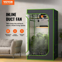 Vevor 311093 Вбудований канальний вентилятор 126 Вт Димовидалення HVAC Комплект повітродувки AC