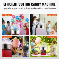 Vevor 312429 Електрична машина для приготування солодкої вати, машина для солодкої вати 1000 Вт, комерційна машина для солодкої