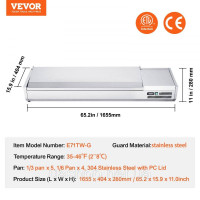 Vevor 312478 Охолоджувана настільна станція для приготування спецій з 5 каструлями 1/3 та каструлями 4 каструлі х 1/6, корпус із Vevor 312478 Охолоджувана настільна станція для приготування спецій з 5 каструлями 1/3 та каструлями 4 каструлі х 1/6, корпус із