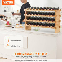 Vevor 312508 винна стійка підставка для пляшок винна шафа підставка для пляшок 36 пляшок 4 яруси Vevor 312508 винна стійка підставка для пляшок винна шафа підставка для пляшок 36 пляшок 4 яруси