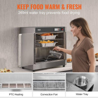 Vevor 312515 Hot Box Марміт 4-ярусна шафа для підігріву закусок з мискою для води Vevor 312515 Hot Box Марміт 4-ярусна шафа для підігріву закусок з мискою для води