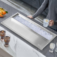 Vevor 312010 Drop in ice box охолоджувач льоду Контейнер для льоду 95,66 л нержавіюча сталь 913x456x358 мм Vevor 312010 Drop in ice box охолоджувач льоду Контейнер для льоду 95,66 л нержавіюча сталь 913x456x358 мм