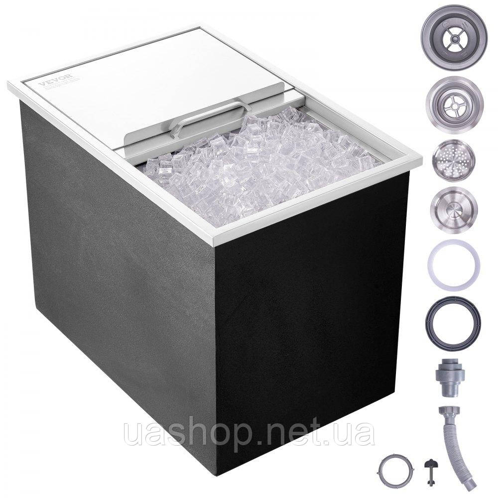 Vevor 312014 Drop in ice chest ice cooler Контейнер для льоду 109,48 л нержавіюча сталь 683x455x536 мм