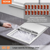 Vevor 312014 Drop in ice chest ice cooler Контейнер для льоду 109,48 л нержавіюча сталь 683x455x536 мм