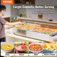 Vevor 312555 Підігрівач їжі, гастроконтейнери Chafing Dish, 10 шт., скляний щиток, 7,6 л, 1700 Вт Vevor 312555 Підігрівач їжі, гастроконтейнери Chafing Dish, 10 шт., скляний щиток, 7,6 л, 1700 Вт