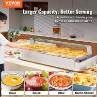 Vevor 312533 Мармітон, натираюче блюдо, гастроємність 12x5 Qt, скляна табличка Vevor 312533 Мармітон, натираюче блюдо, гастроємність 12x5 Qt, скляна табличка