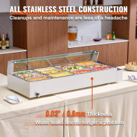 Vevor 312533 Мармітон, натираюче блюдо, гастроємність 12x5 Qt, скляна табличка Vevor 312533 Мармітон, натираюче блюдо, гастроємність 12x5 Qt, скляна табличка