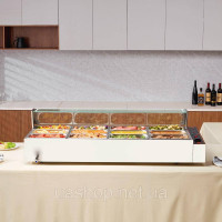 Vevor 312533 Мармітон, натираюче блюдо, гастроємність 12x5 Qt, скляна табличка Vevor 312533 Мармітон, натираюче блюдо, гастроємність 12x5 Qt, скляна табличка