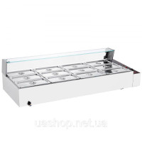 Vevor 312533 Мармітон, натираюче блюдо, гастроємність 12x5 Qt, скляна табличка Vevor 312533 Мармітон, натираюче блюдо, гастроємність 12x5 Qt, скляна табличка