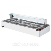 Vevor 312533 Мармітон, натираюче блюдо, гастроємність 12x5 Qt, скляна табличка Vevor 312533 Мармітон, натираюче блюдо, гастроємність 12x5 Qt, скляна табличка