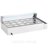 Vevor 312536 Харчовий нагрівальний посуд, гастроємність, 9x5Qt Буфетна скляна табличка Vevor 312536 Харчовий нагрівальний посуд, гастроємність, 9x5Qt Буфетна скляна табличка