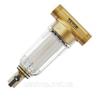 Vevor 312073 Фільтр Spin Down, 40 мікрон + 30 мікрон тонкої фільтрації, фільтр для опадів для колодязної води, 3/4 Vevor 312073 Фільтр Spin Down, 40 мікрон + 30 мікрон тонкої фільтрації, фільтр для опадів для колодязної води, 3/4