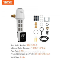 Vevor 312077 Фільтр Spin-Down, 40-мікронний фільтр осаду для всього будинку для свердловинної води, 1 Vevor 312077 Фільтр Spin-Down, 40-мікронний фільтр осаду для всього будинку для свердловинної води, 1