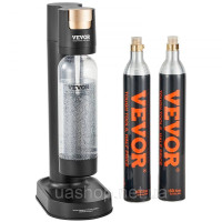 Vevor 312081 Bubble Water Bubbler Soda Maker, Ігриста водяна стартер з без BPA 1 л пляшки для домашніх тварин, 2 шт. Vevor 312081 Bubble Water Bubbler Soda Maker, Ігриста водяна стартер з без BPA 1 л пляшки для домашніх тварин, 2 шт.
