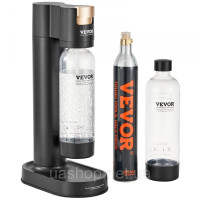 Vevor 312083 Апарат для газованої води, содовий набір, набір для закваски для сельтерської води з 2 ПЕТ-пляшками 1 л без вмісту Vevor 312083 Апарат для газованої води, содовий набір, набір для закваски для сельтерської води з 2 ПЕТ-пляшками 1 л без вмісту