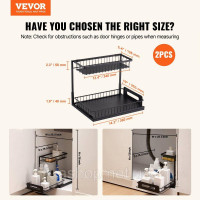 Vevor 312596 2 яруси висувні 2 x тумба під раковину 27x36x28 см Vevor 312596 2 яруси висувні 2 x тумба під раковину 27x36x28 см