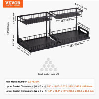 Vevor 312596 2 яруси висувні 2 x тумба під раковину 27x36x28 см Vevor 312596 2 яруси висувні 2 x тумба під раковину 27x36x28 см