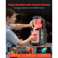Vevor 312093 Commercial Slushy Machine 4L Прилад для приготування заморожених напоїв Margarita Smoothie Vevor 312093 Commercial Slushy Machine 4L Прилад для приготування заморожених напоїв Margarita Smoothie