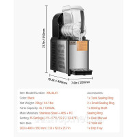 Vevor 312093 Commercial Slushy Machine 4L Прилад для приготування заморожених напоїв Margarita Smoothie Vevor 312093 Commercial Slushy Machine 4L Прилад для приготування заморожених напоїв Margarita Smoothie
