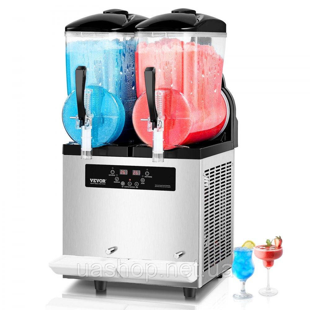 Vevor 312098 12Lx2 Комерційний льодогенератор Slush Ice Machine Margarita Smoothie Drink Maker