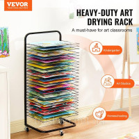 Vevor 312627 Стелаж для сушіння фарби Art, 25 знімних полиць, згортається