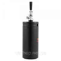 Vevor 312115 Mini Beer Barrel Beer Dispenser 4L Pressure Growler Black Household Camping Vevor 312115 Mini Beer Barrel Beer Dispenser 4L Pressure Growler Black Household Camping